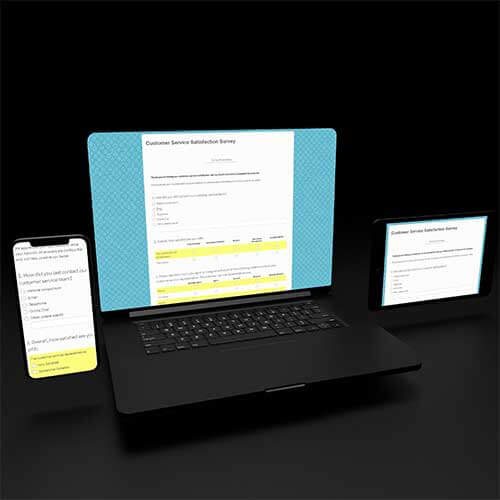Survey screenshots